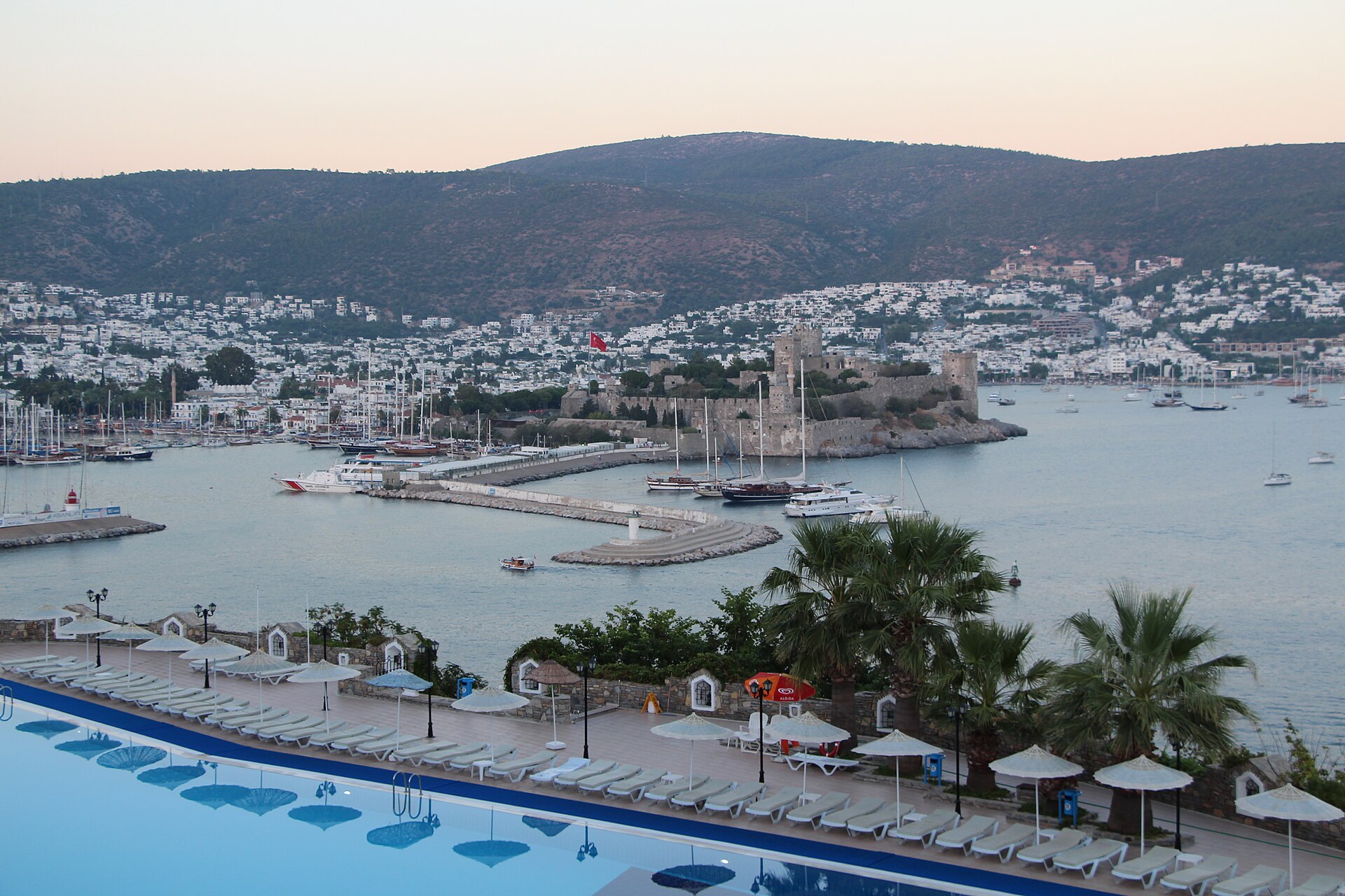 Bodrum Castle above the marina and whitewashed town